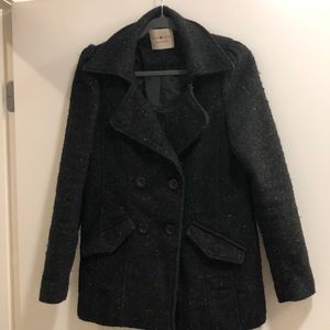 Black woman pea coat. Brand Chache chache.